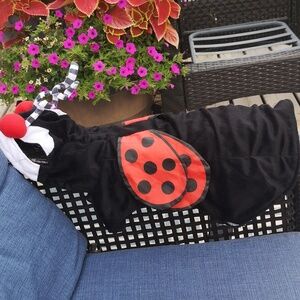 Halloween Dog Costume XL Ladybug 1 Piece Fleece Material See Measurements